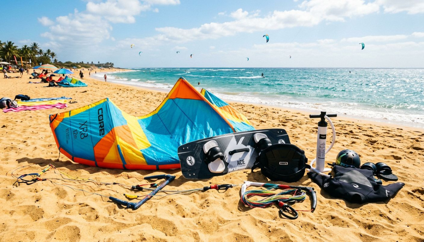 Wie wählt man die richtige Ausrüstung für Kitesurfen, SUP und Wingfoilen?